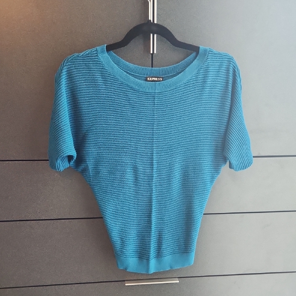 Express Teal Knit Sweater